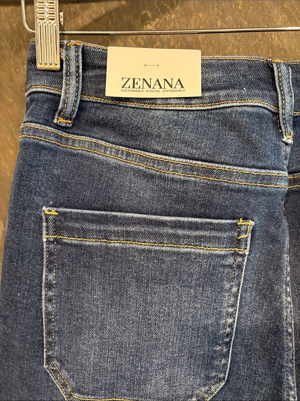 NWT Zenana Outfitters Deep Blue Flare Wide-Leg Jeans - Picture 7 of 10